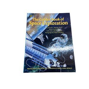 Golden Book of Space Exploration 1990 NASA Kids STEM Hardcover Dinah Moché